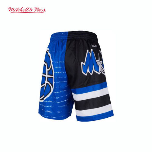 mitchell&ness短裤魔术队美式复古拼接BigFace3.0运动短裤男MN - 图0