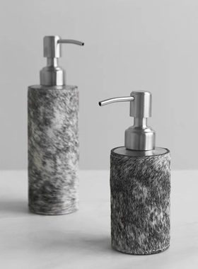 轻奢创意马毛金属洗手液瓶子