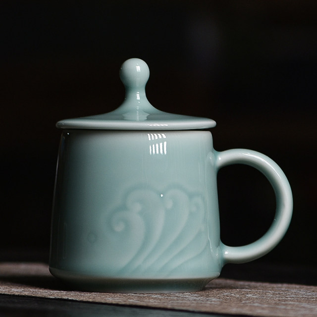 Landscape cup celadon cup ສາມາດປັບແຕ່ງໄດ້ແລະຂາຍໂດຍກົງຈາກໂຮງງານ