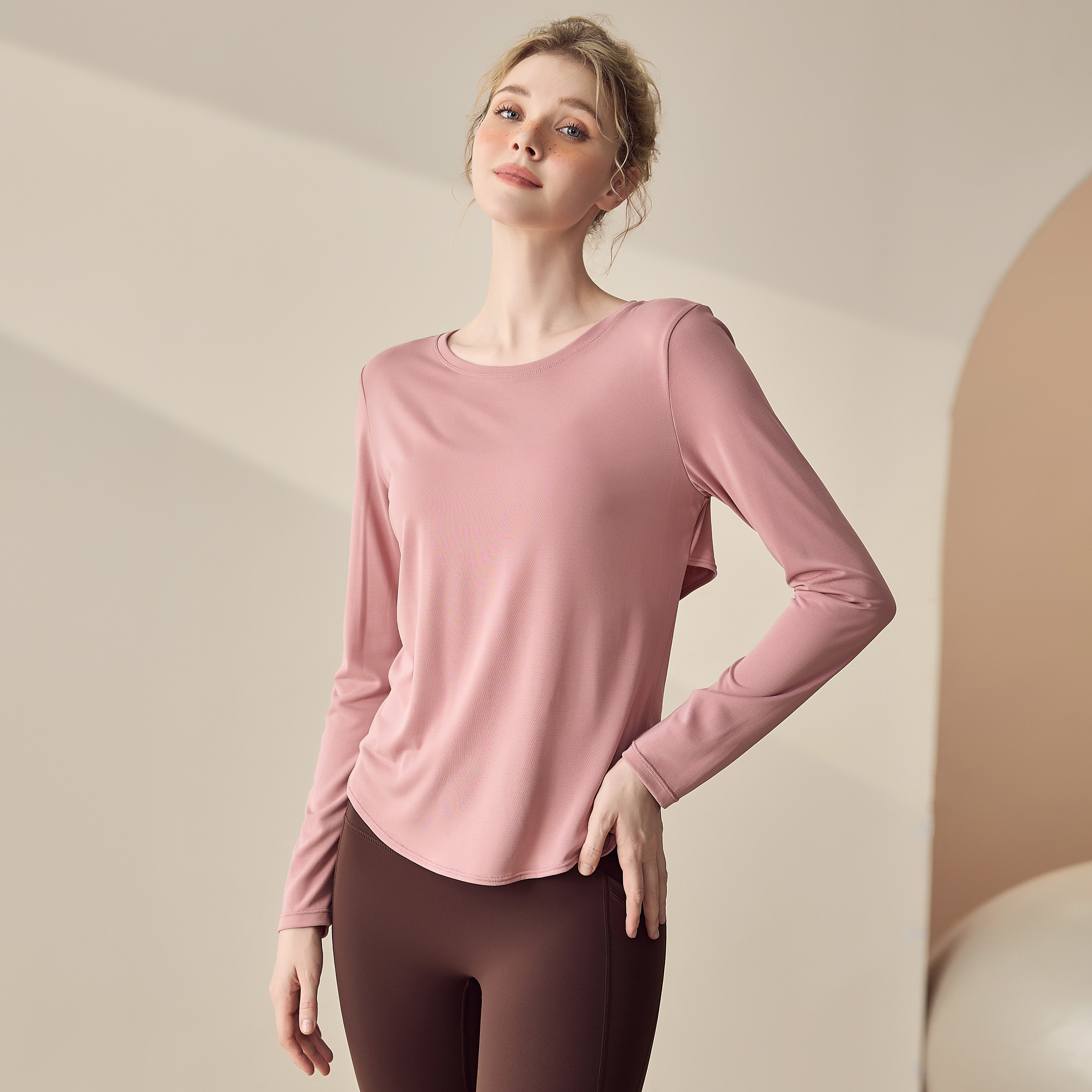 岚纹瑜伽服女T恤跑步训练运动罩衫镂空美背透气宽松显瘦健身长袖,淘宝优惠券,粉丝福利购,淘宝优惠卷