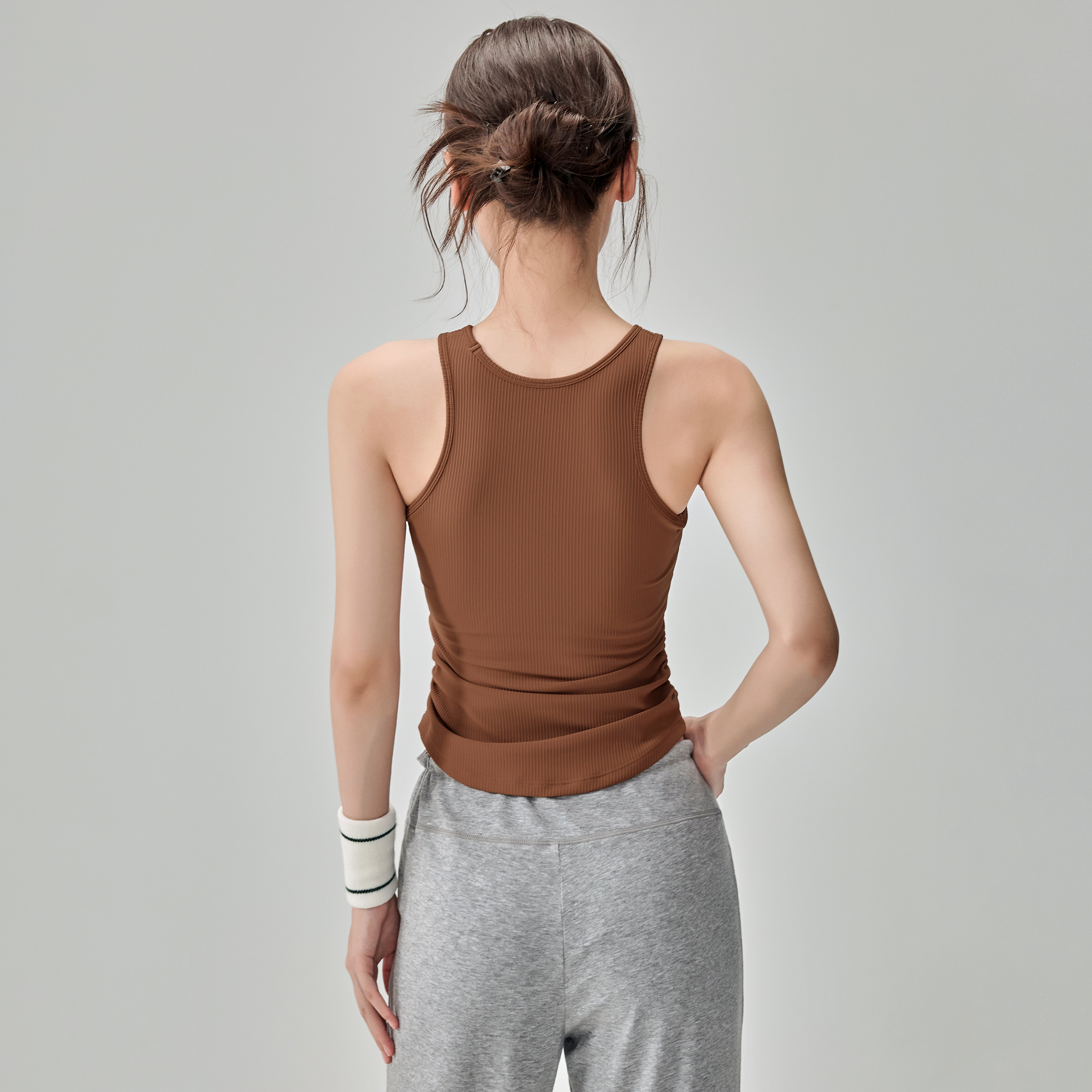 岚纹防震运动文胸女收腰带胸垫瑜伽服上衣健身背心跑步无袖T恤新,淘宝优惠券,粉丝福利购,淘宝优惠卷