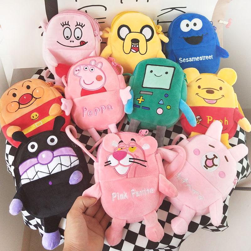 探险活宝 小猪佩琪佩奇手机斜挎包毛绒 女生儿