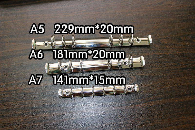 活页夹A6A5A7金属活页夹 6孔活页本配件diy配件手工本配件六孔夹 - 图0
