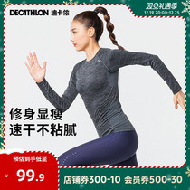 DiCannon fitness speed dry clothes sports Long sleeves T-shirt blouses Outdoor Running for womens yoga TAT2