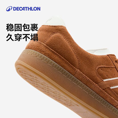迪卡侬运动休闲鞋2026新款德训鞋复古休闲百搭板鞋质感牛皮RFA2 - 图2