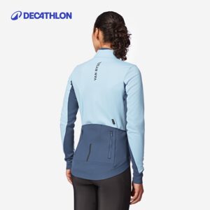 迪卡侬骑行服女款自行车公路车秋冬季长袖专业防风外套新款OVRC