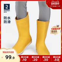 Di Cannon Flagship Store Children Rain Shoes Non-slip Waterproof Light Fashion Boy Girl Outdoor Parenting Rain Boots KIDK