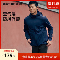 Dickom Coats Mens Autumn Winter Warm Windproof Plus Suede Cap Sweatshirt Running Fitness Training Cardiff Jacket TAXJ