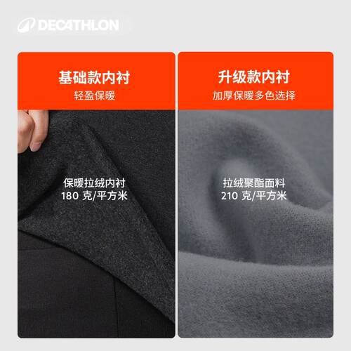 迪卡侬保暖内衣男士秋衣秋裤女套装速干跑步滑雪运动加绒加厚WWW1 - 图3