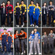 秋冬季工作服套装男装工厂服汽修工地耐磨工装长袖上衣定制劳保服