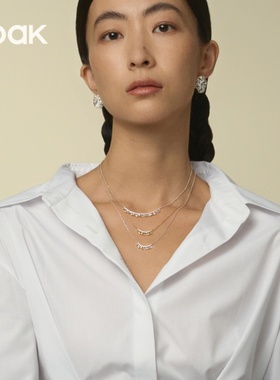 OOAK列维斯蕾丝裙边简约微笑项链轻奢百搭高级感小众生日礼物