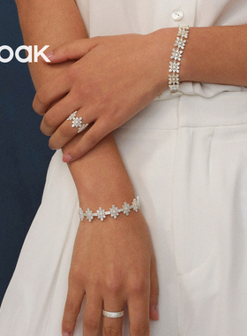 【新品上市】OOAK界格雕金烟花雨系列满圈日落烟花气质轻奢手镯