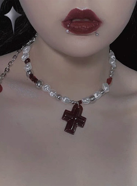 eternal小众设计异形红色珍珠