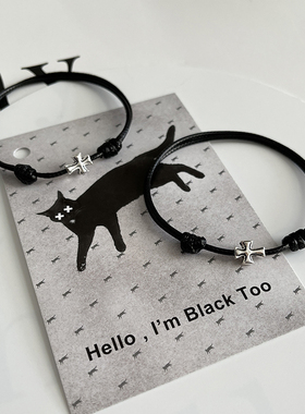 情侣款925银十字架手绳