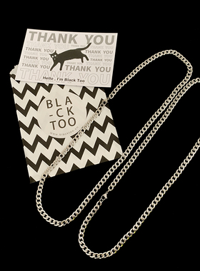 抖音情侣钛钢嘻哈风不掉色项链