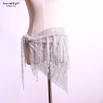 7 year old girl with little girl belly dance dress Hip Towel Waist Chain 2023 New 3 Corner Fluttowel BBA02