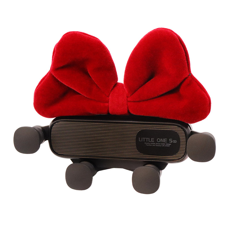 车载蝴蝶结手机支架女神款内饰好物汽车出风口导航卡扣式用品大全,淘宝优惠券,粉丝福利购,淘宝优惠卷