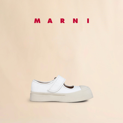 【24期免息】MARNI 女士PABLO NAPPA牛皮革玛丽珍大头鞋 - 图0