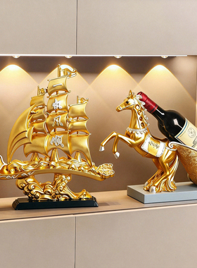 一帆风顺家居装饰品序强轻奢高档