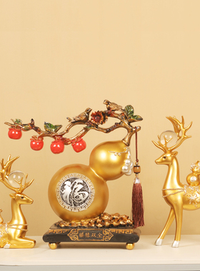 序强树脂招财新中式玄关葫芦摆件