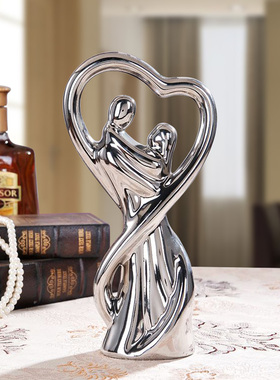 陶瓷家居饰品婚庆情侣创意摆件