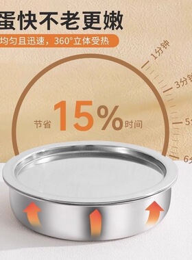 蒸蛋碗不锈钢鸡蛋羹专用蒸盘带盖家用食品级蒸碗炖盅耐高温