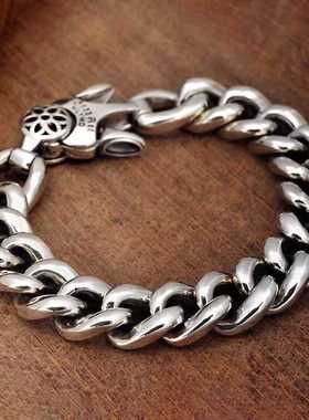 银手链S925银时尚风做旧