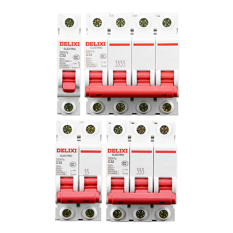DZ47S德力西空气开关10A-63A小型断路器1P2P3P4P家用1安20A32A40A - 图3