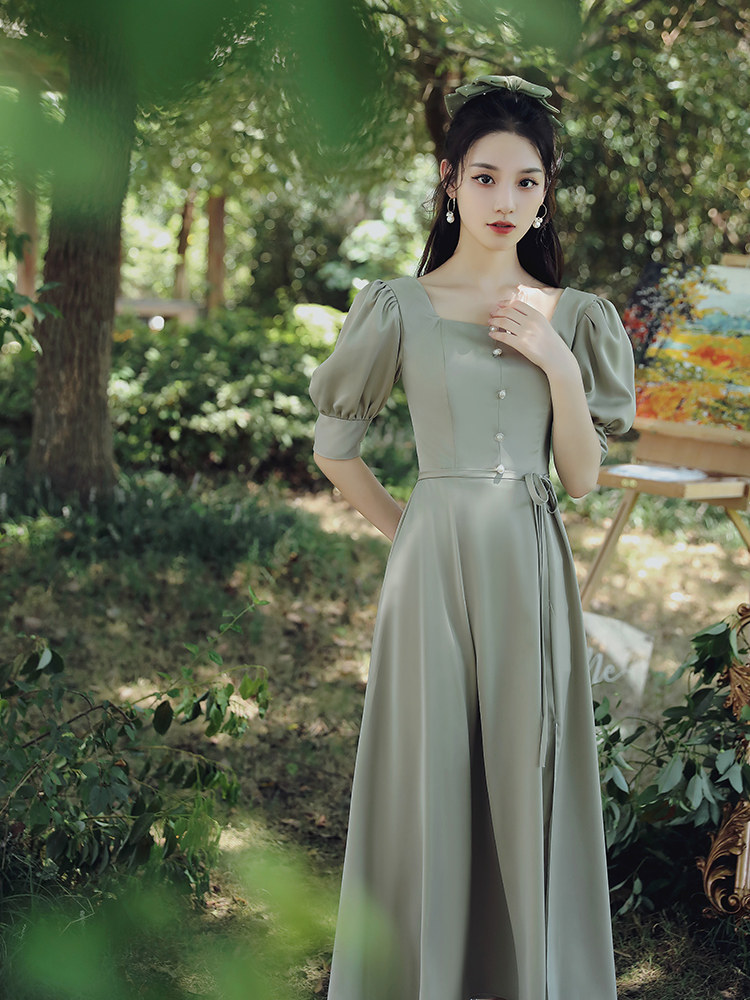 森系伴娘服平时可穿服伴娘团连衣裙 媞曼萱礼服/晚装