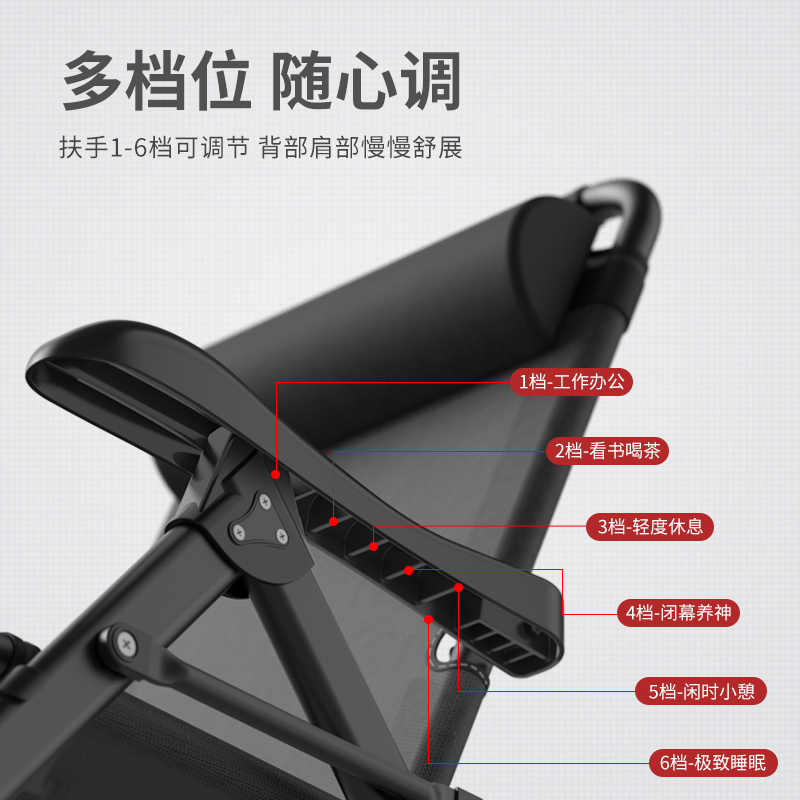 躺椅午休折叠办公室午睡椅家用阳台休闲结实靠椅子靠背坐睡懒人椅