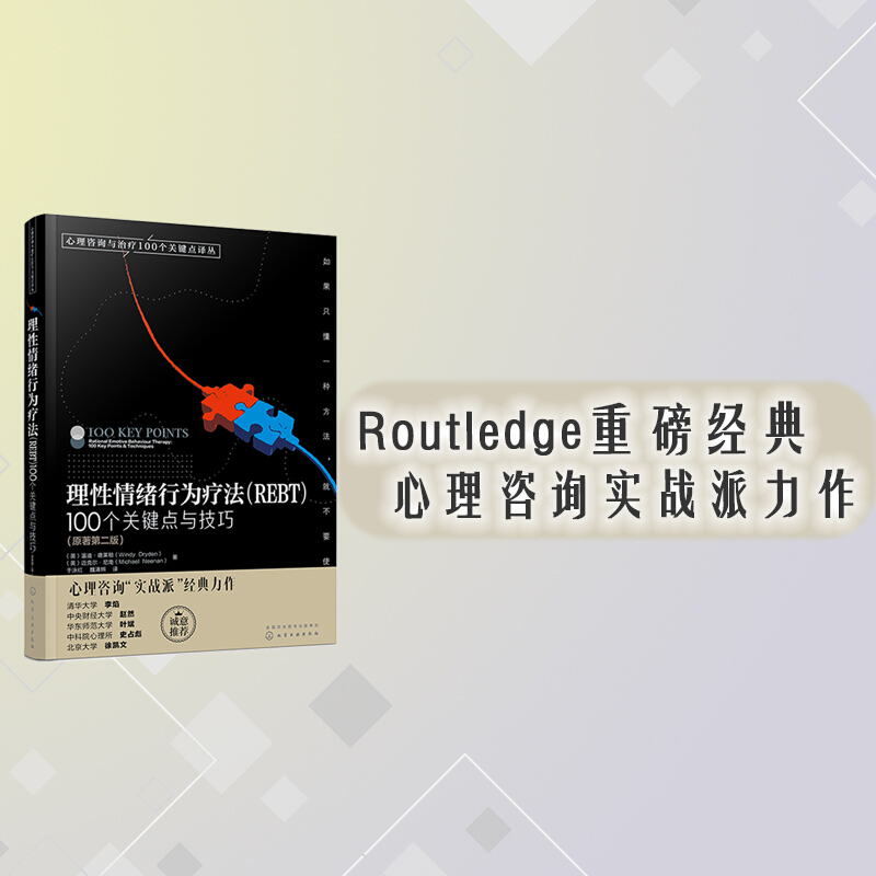 心理咨询与治疗100个关键点译丛理性情绪行为疗法 REBT 100个关键点与技巧心理咨询师心理问题诊断治疗技术心理学专业书籍-图0