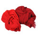 Desert travel sun protection shawl solid color cotton and linen scarf red