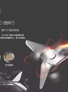 美的搅拌机MJ-WBL2501B家用多功能便携式电动小型奶昔杯搅拌机