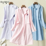 Летняя униформа медсестры, летняя одежда, летний белый халат, рабочий комплект, короткий рукав, для салонов красоты, большой размер