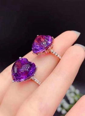 纯银心形空托大尺寸心15mm女