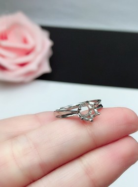 银新款1克拉莫桑锆石钻S925