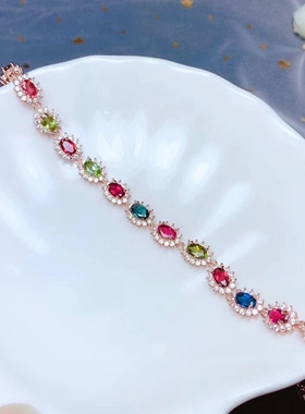 戴妃款S925银手链空托3*54*54*6