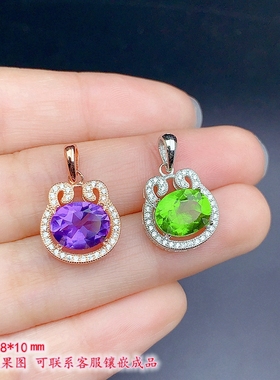 S925纯银吊坠空托可爱奇趣鬼马