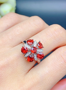 镶戒指空托尺寸S925银女款4mm