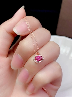 新s925纯银女小锁锁包吊坠轻奢款