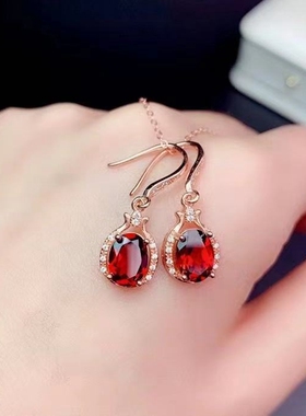 时尚新款s925纯银耳坠裸石空托