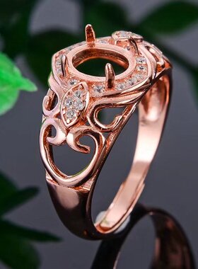 精工豪华款纯银戒指空托S925尺寸