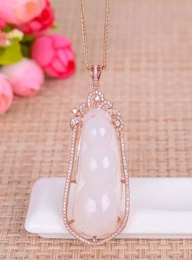 925银翡翠单独订做吊坠空托定制