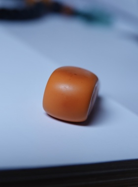 牧区黄色密胺料器分体式三通佛头配件文玩纯手工DIY念珠束尾配饰