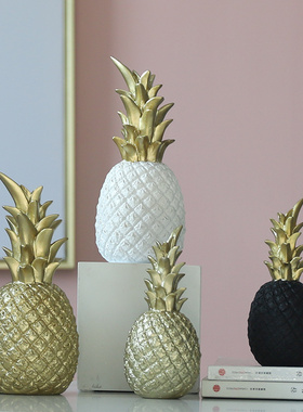 金色样板房电视柜装饰品家居摆设