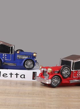 复古怀旧风汽车餐厅橱窗装饰摆件