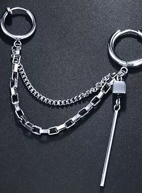 男女耳环男女耳扣十字架耳圈耳夹无耳洞耳环时尚耳钉韩版潮流耳环