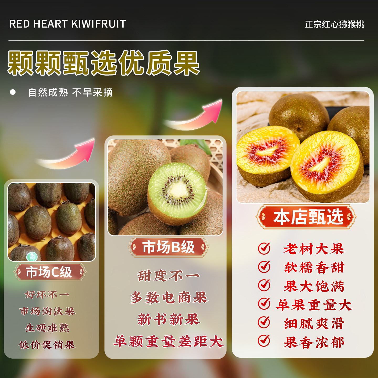 四川蒲江红心猕猴桃新鲜奇异果孕妇应季水果非徐香整箱包邮自然熟,淘宝优惠券,粉丝福利购,淘宝优惠卷