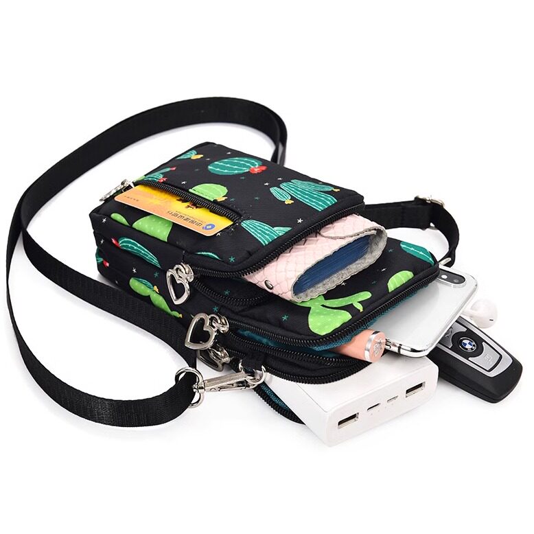 Running bag women's small bag shoulder bag crossbody bag coin purse mobile phone non-canvas bag women's cross-body sports wrist bag