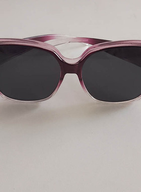 渐变紫色近视套镜男女近视墨镜潮超轻驾驶大框黑色开车偏光太阳镜